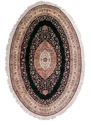 Silk Rug - Chinese Silk - 238 x 153 cm - anthracite