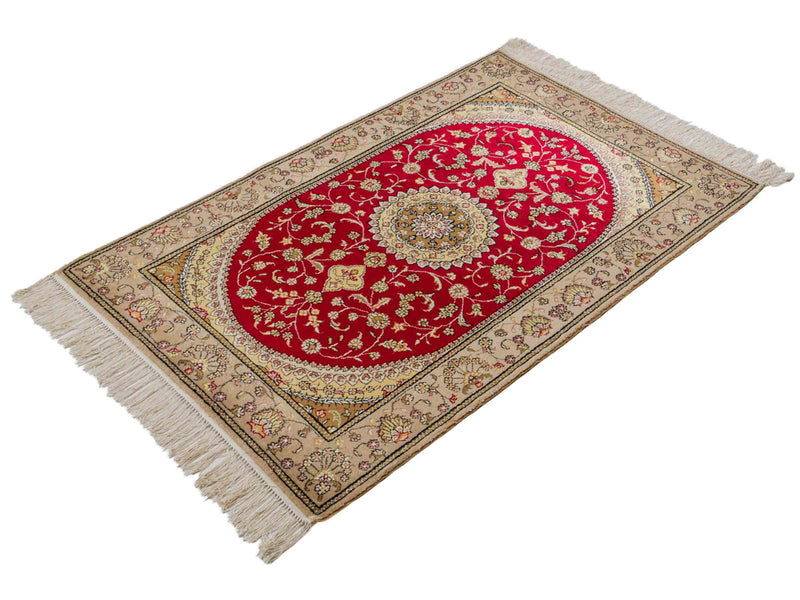 Chinese Silk Rug 78x121cm - Oriental Rug