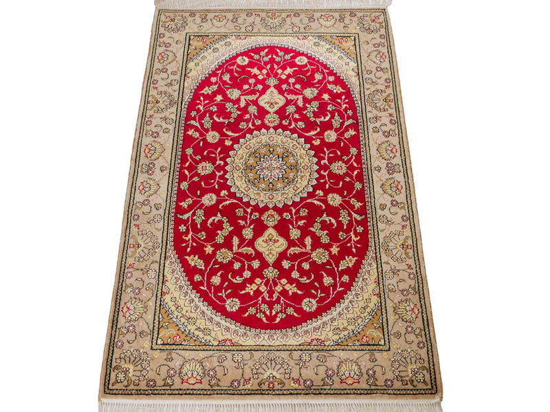 Chinese Silk Rug 78x121cm - Oriental Rug