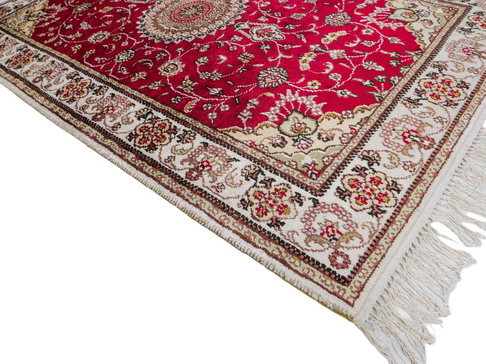 Silk Rug - Chinese Silk - 120 x 76 cm - red