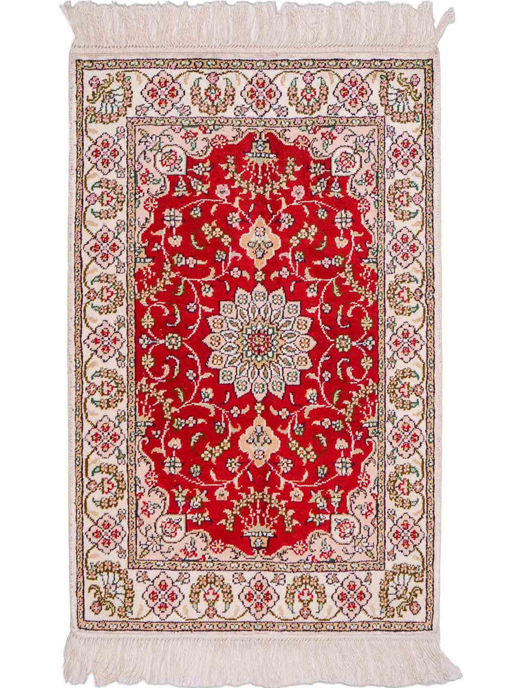 Chinese Silk Rug 89x62cm - Oriental Rug