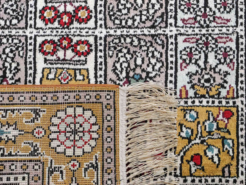 Seidenteppich - China Seide - 92 x 64 cm - mehrfarbig