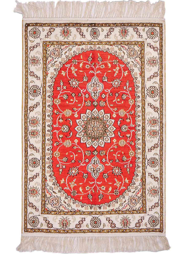 Chinese Silk Rug 93x61cm - Oriental Rug