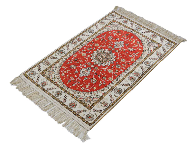Chinese Silk Rug 93x61cm - Oriental Rug