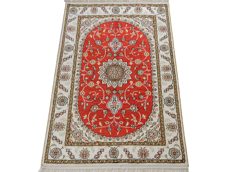 Chinese Silk Rug 93x61cm - Oriental Rug