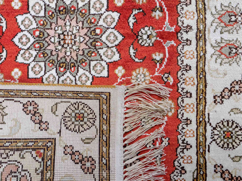 Chinese Silk Rug 93x61cm - Oriental Rug