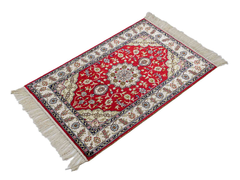 Chinese Silk Rug 92x60cm - Oriental Rug
