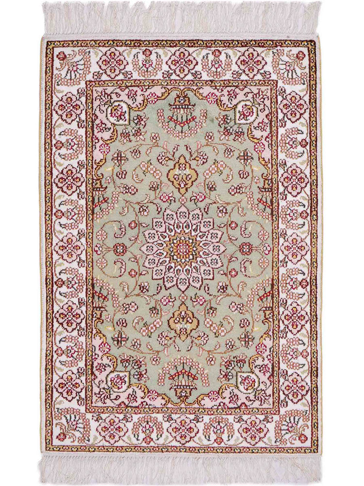 Chinese Silk Rug 93x63cm - Oriental Rug