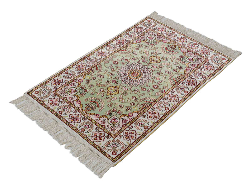 Chinese Silk Rug 93x63cm - Oriental Rug