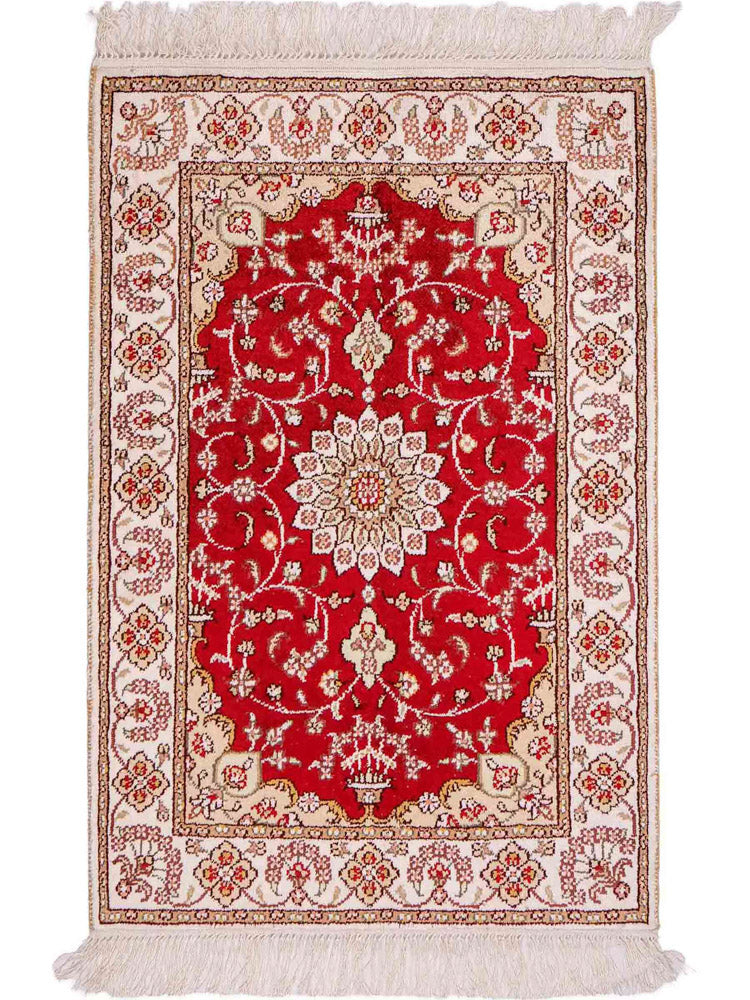 Chinese Silk Rug 89x62cm - Oriental Rug