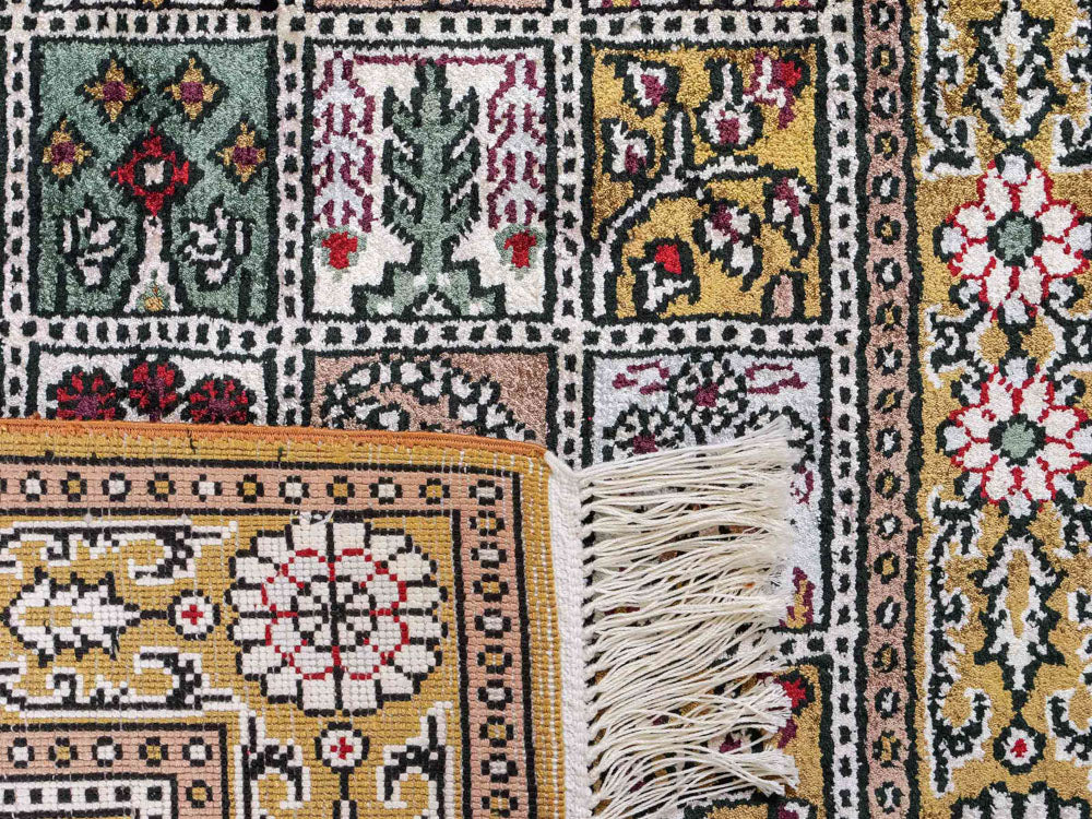 Seidenteppich - China Seide - 92 x 62 cm - mehrfarbig