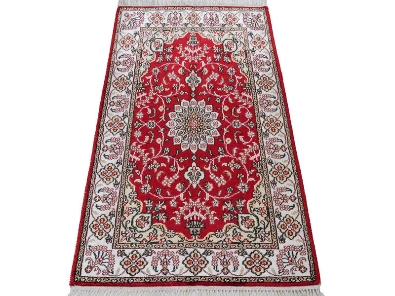 Chinese Silk Rug 91x62cm - Oriental Rug