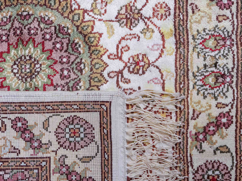 Seidenteppich - China Seide - 90 x 59 cm - creme