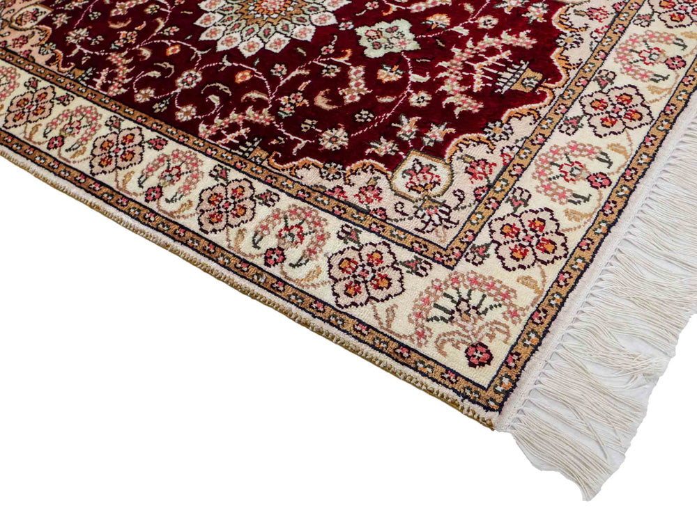 Silk Rug - Chinese Silk - 90 x 63 cm - dark blue