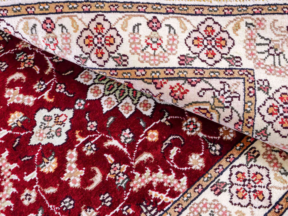 Silk Rug - Chinese Silk - 90 x 63 cm - dark blue