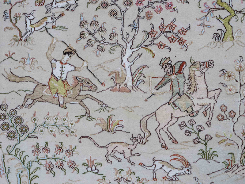 Chinese Silk Rug 123x178cm - Oriental Rug