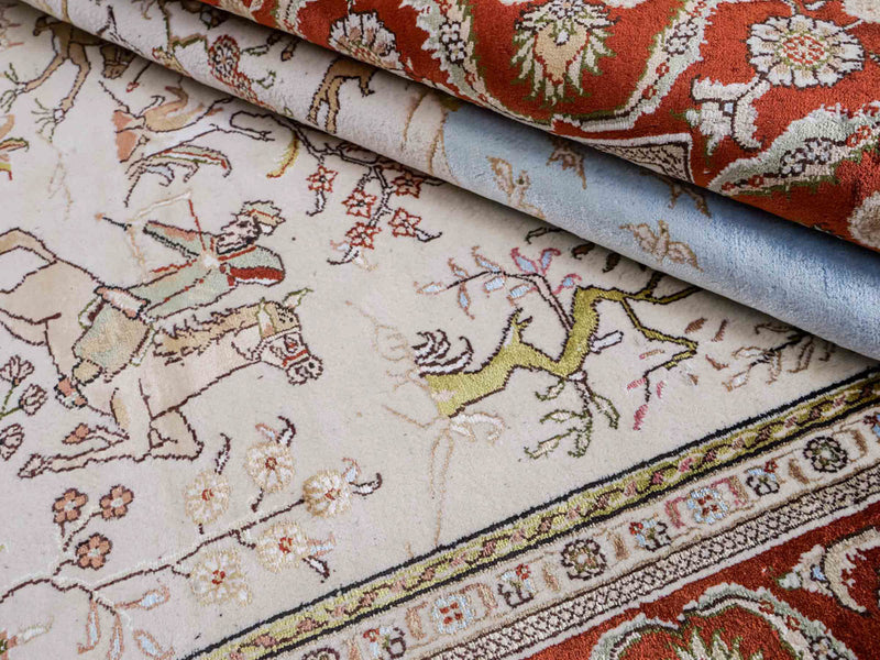 Chinese Silk Rug 123x178cm - Oriental Rug