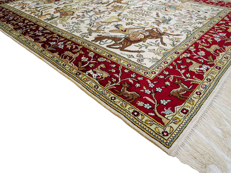 Chinese Silk Rug 180x123cm - Oriental Rug