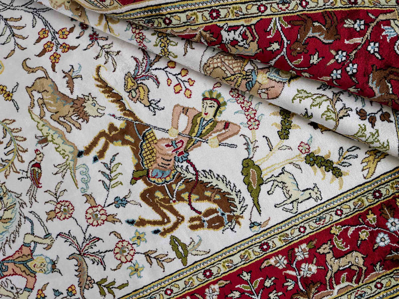 Chinese Silk Rug 180x123cm - Oriental Rug