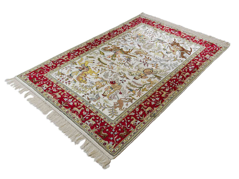 Chinese Silk Rug 180x123cm - Oriental Rug