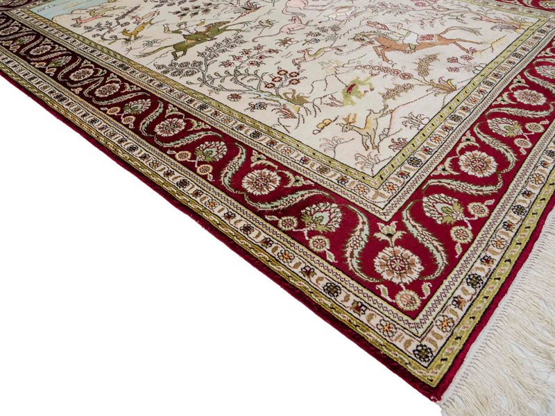 Chinese Silk Rug 183x125cm - Oriental Rug
