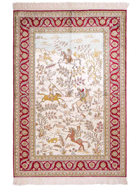 Chinese Silk Rug 180x123cm - Oriental Rug – product image