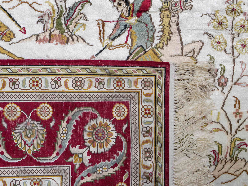 Chinese Silk Rug 180x123cm - Oriental Rug