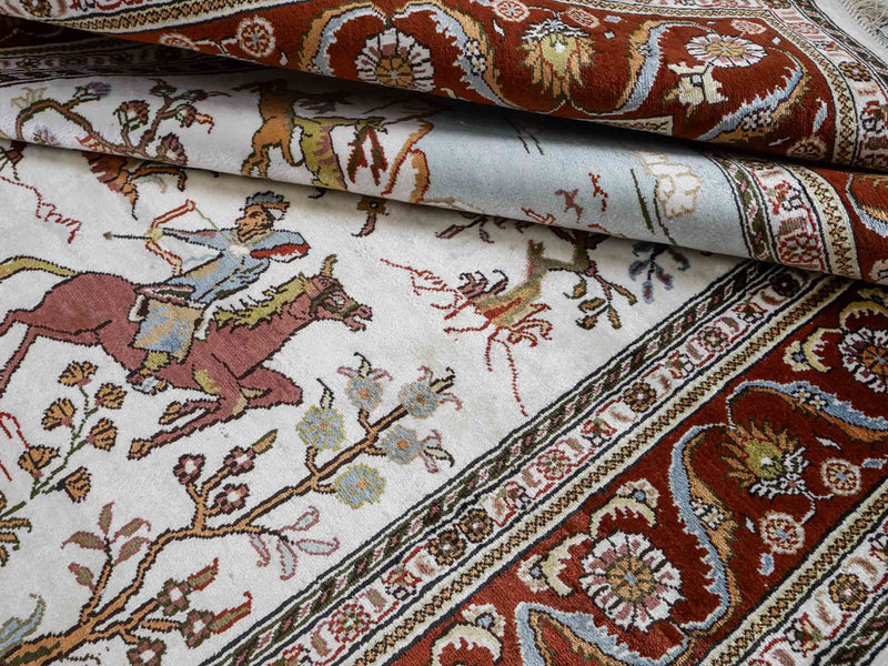 Chinese Silk Rug 184x125cm - Oriental Rug