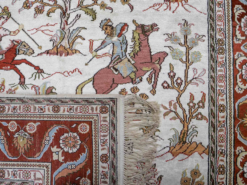 Chinese Silk Rug 184x125cm - Oriental Rug