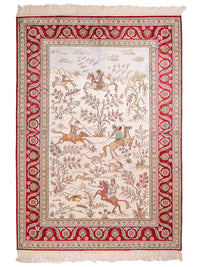 Chinese Silk Rug 180x124cm - Oriental Rug – product image