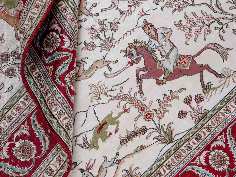 Chinese Silk Rug 180x124cm - Oriental Rug