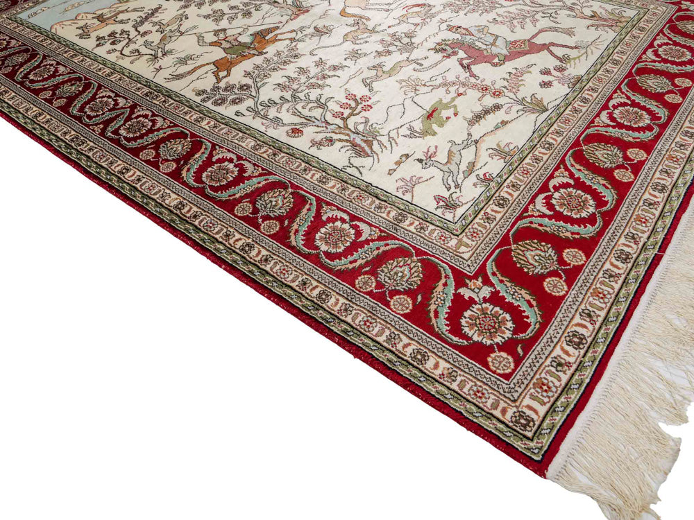 Chinese Silk Rug 180x124cm - Oriental Rug