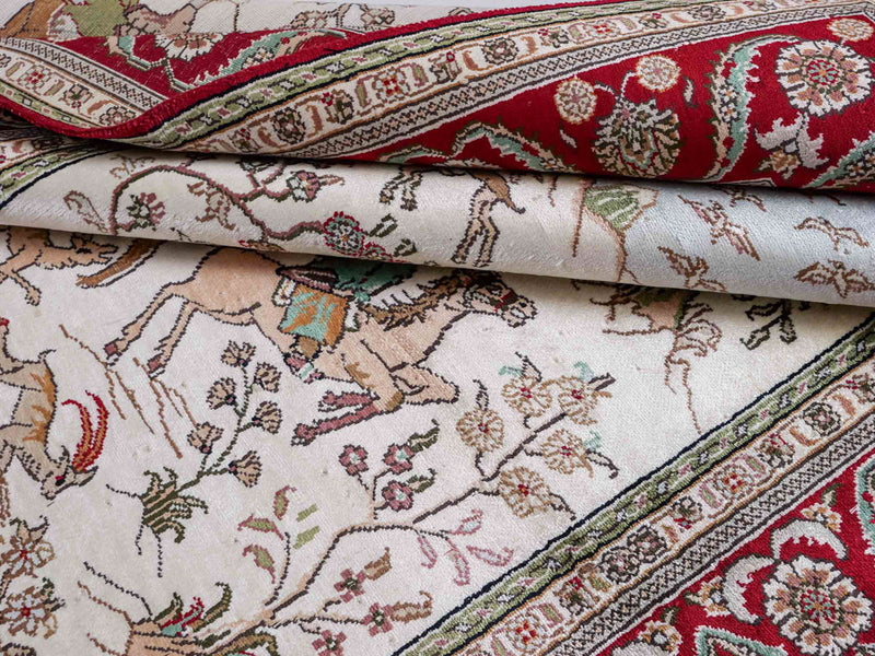 Chinese Silk Rug 180x124cm - Oriental Rug