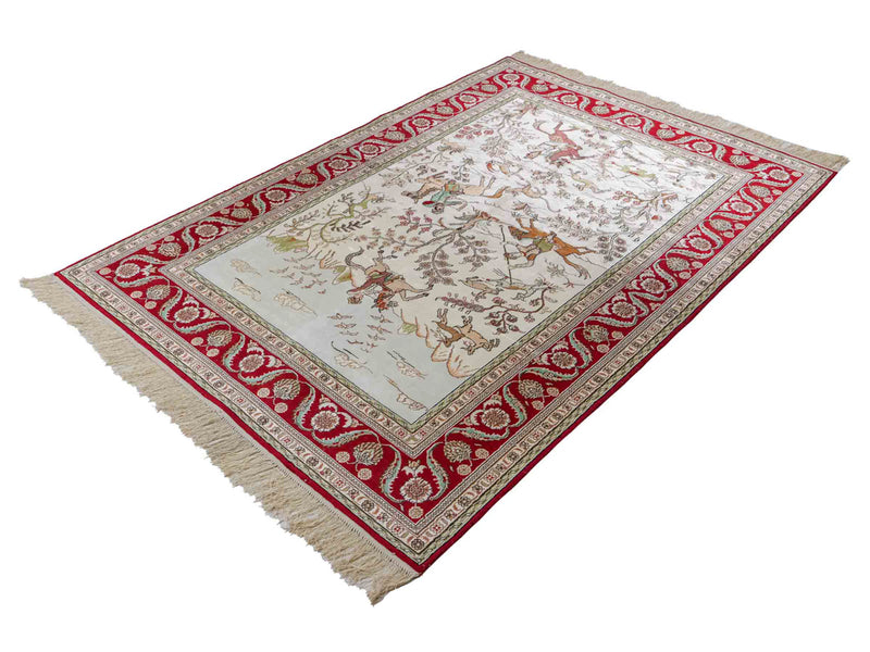 Chinese Silk Rug 180x124cm - Oriental Rug
