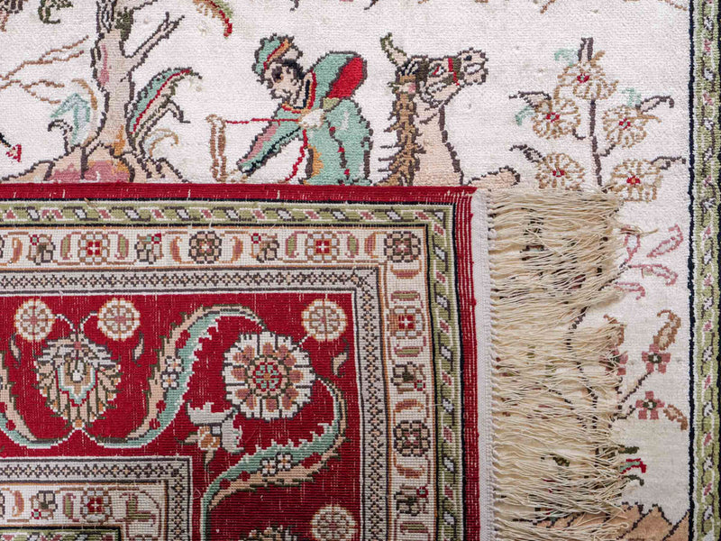 Chinese Silk Rug 180x124cm - Oriental Rug