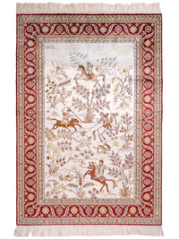 Chinese Silk Rug 185x124cm - Oriental Rug – product image