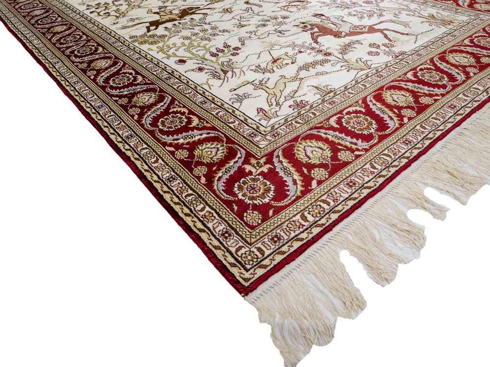 Chinese Silk Rug 185x124cm - Oriental Rug