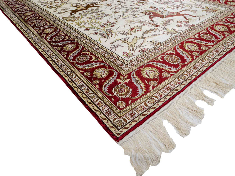 Chinese Silk Rug 185x124cm - Oriental Rug