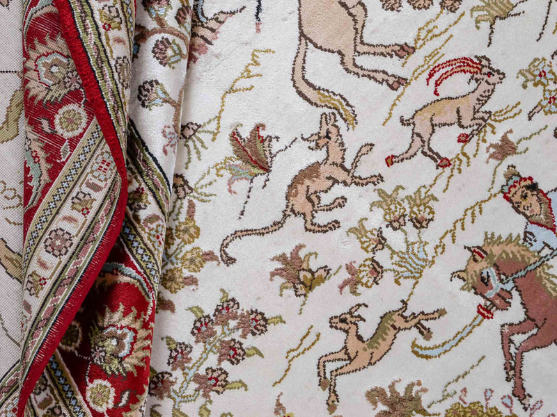 Chinese Silk Rug 176x124cm - Oriental Rug