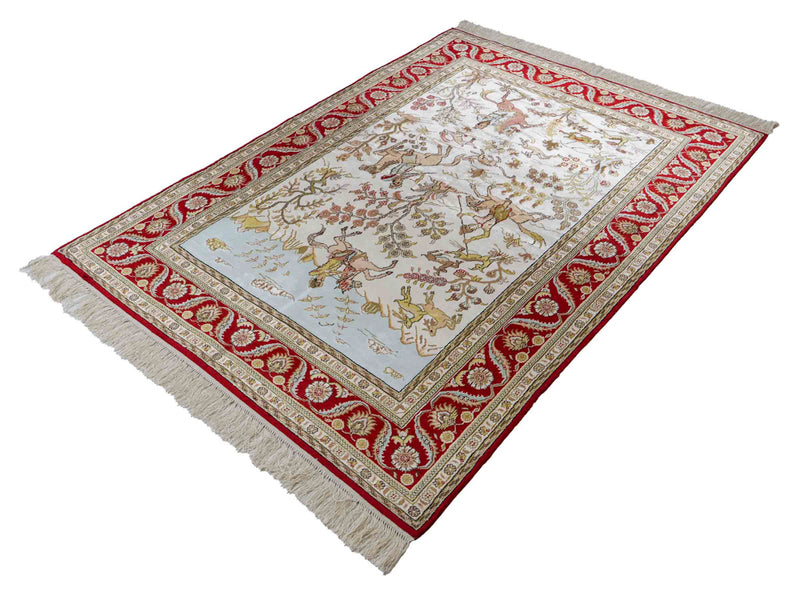 Chinese Silk Rug 176x124cm - Oriental Rug