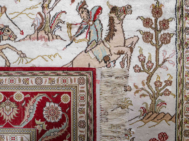 Chinese Silk Rug 176x124cm - Oriental Rug