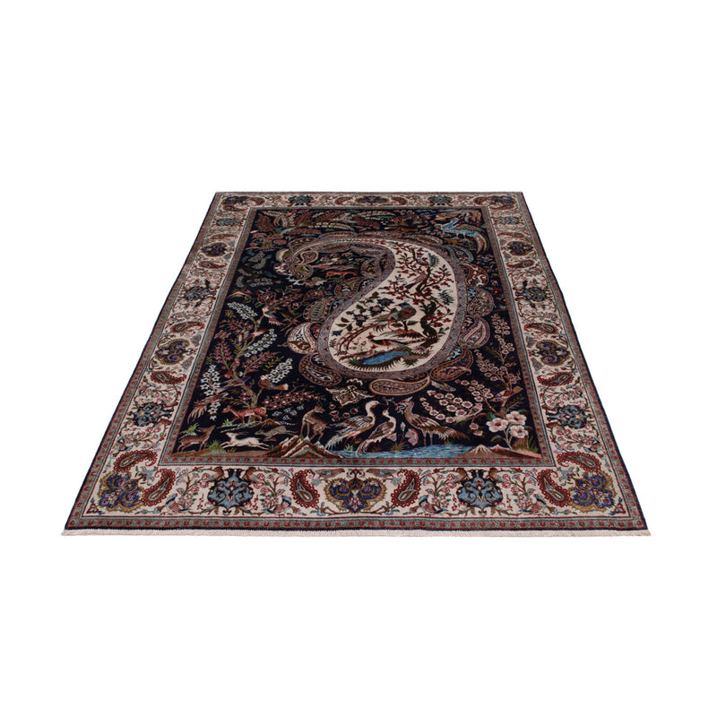 Qom Rug 140x195cm - Persian Rugs