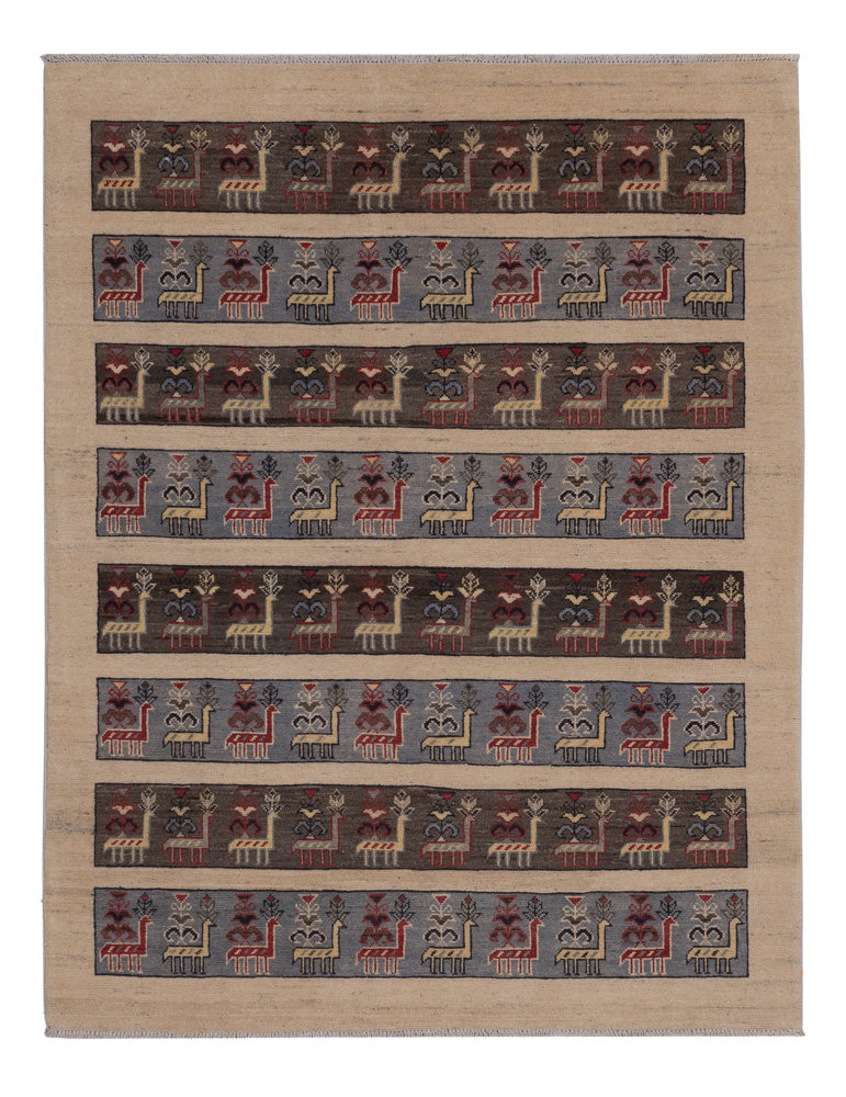 Ziegler Teppich - 195 x 145 cm - dunkelbeige