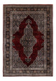 Silk Rug - Kayseri - 187 x 123 cm - dark red
