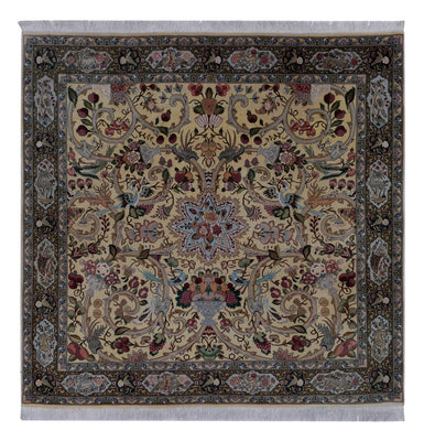 Perser Rug - Tabriz - Royal square  - 200 x 200 cm - olive green