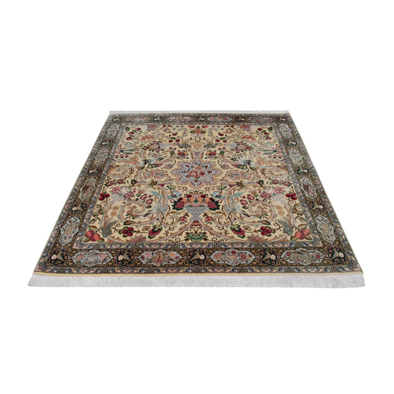 Tabriz - 50 Raj Rug 200x200cm - Persian Rugs