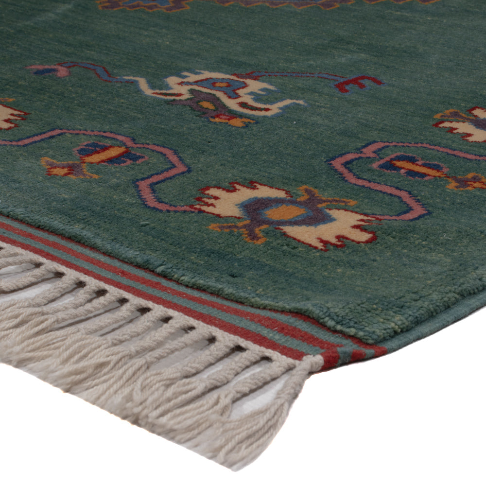 Ziegler Teppich - 180 x 150 cm - grün