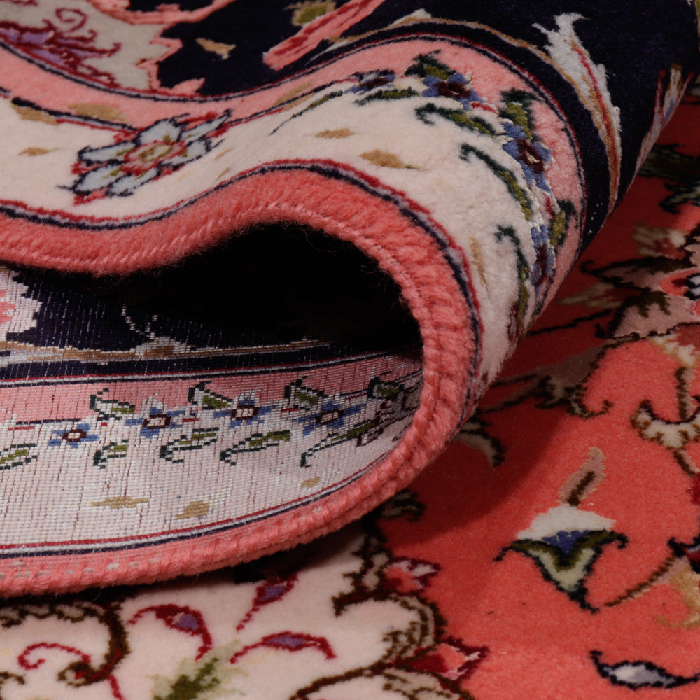 Perserteppich - Täbriz - Royal quadratisch  - 199 x 198 cm - lachs