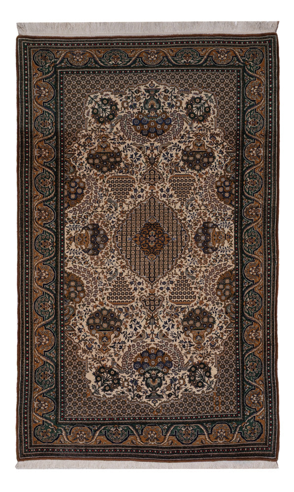 Perser Rug - Ghom - 226 x 135 cm - dark beige