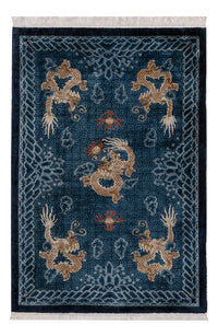 Chinese Silk Rug 187x123cm - Oriental Rug – product image